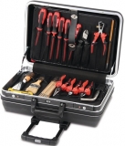 Werkzeugkoffer X-Protec, bruchsicher TSA-Schloss abnehmbares Rollsystem