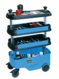 Werkstattwagen 166C blau 1102x725x398mm 4Fächern